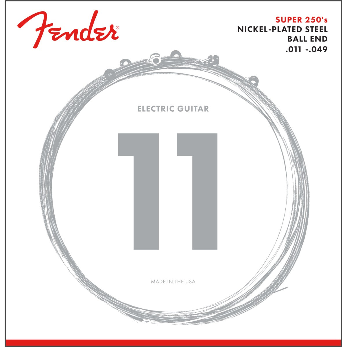 Fender Super 250M 11-49 - Electric Guitar Strings available at Foulds Guitars Derby