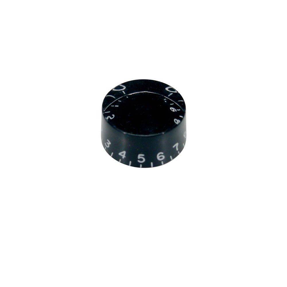 Boston Hatbox Knob Black - Knobs available at Foulds Guitars Derby