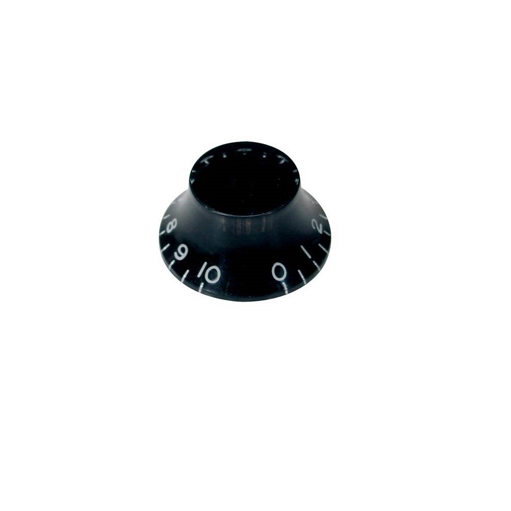 Boston Bell Knob Black - Knobs available at Foulds Guitars Derby