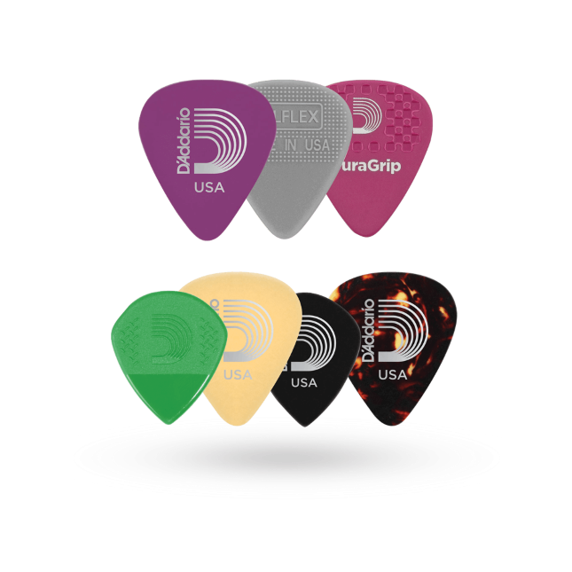 D'Addario Variety 7 Pack - Picks available at Foulds Guitars Derby