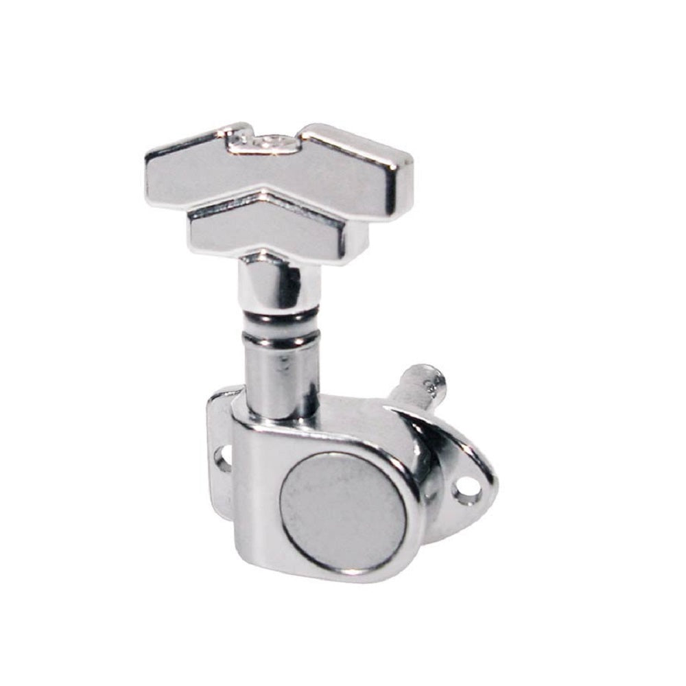 Boston Machine Heads 3L3R Art Deco Style Chrome - Machine Heads available at Foulds Guitars Derby