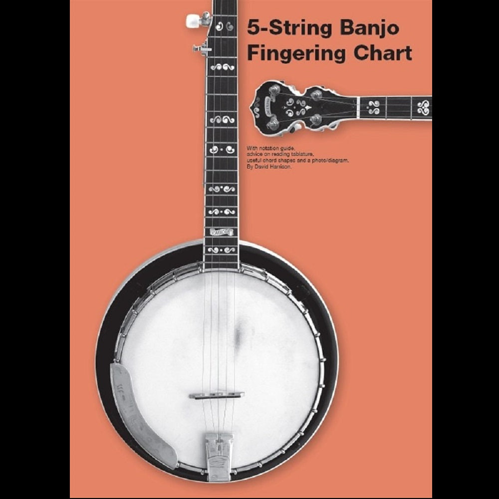 5 String Banjo Fingering Chart - Banjo Books available at Foulds Guitars Derby