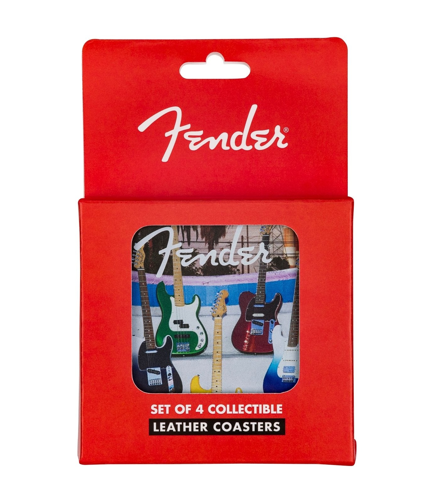 Fender 4pc Coaster Set - Multi - Gifts available at Foulds Guitars Derby