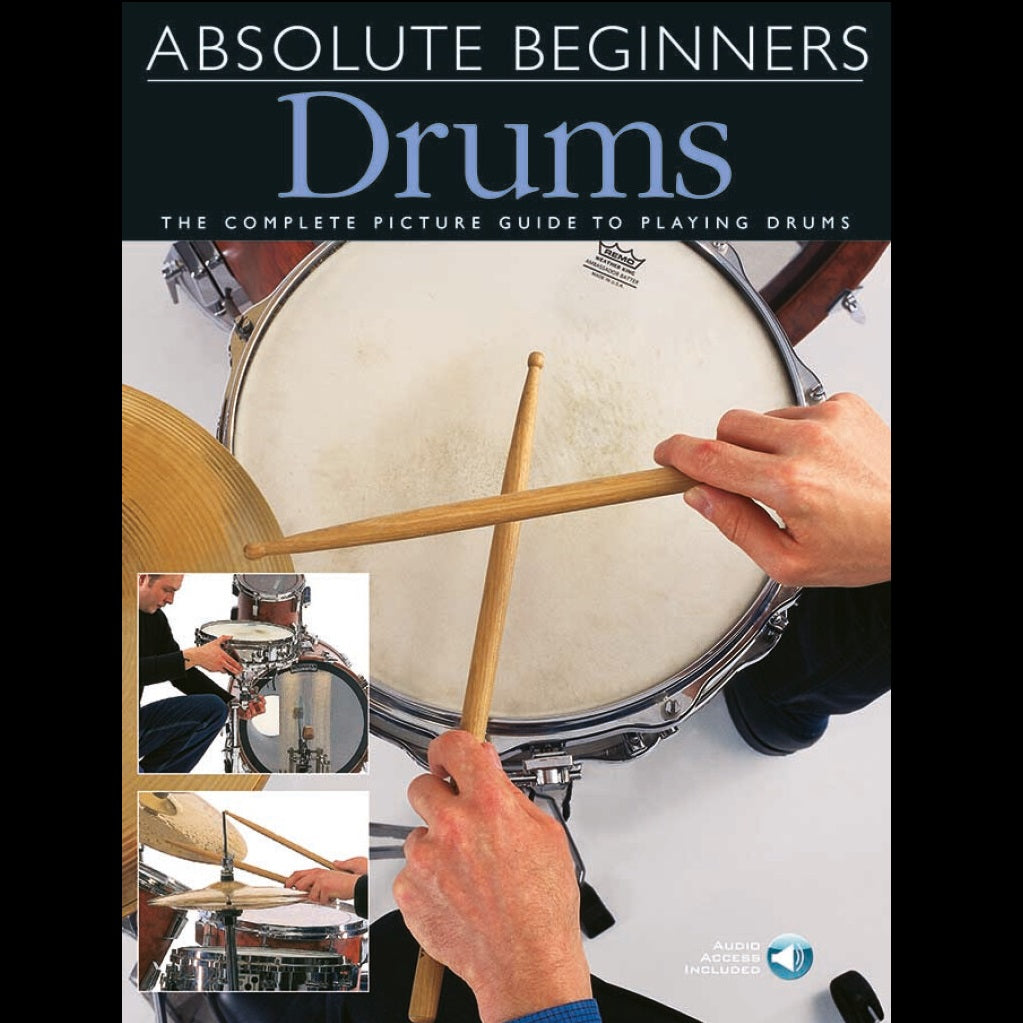 Absolute Beginners Drums - Drum Tutor Books available at Foulds Guitars Derby