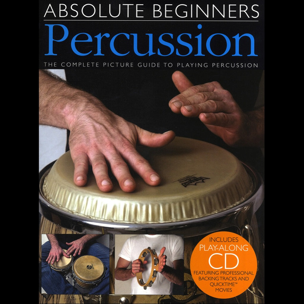 Absolute Beginners Percussion - Drum Tutor Books available at Foulds Guitars Derby