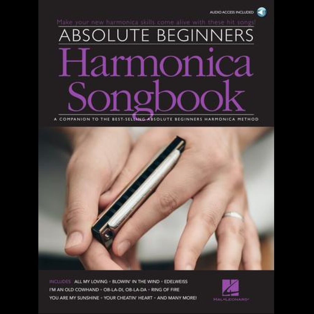 Absolute Beginners Harmonica Songbook - Harmonica Books available at Foulds Guitars Derby