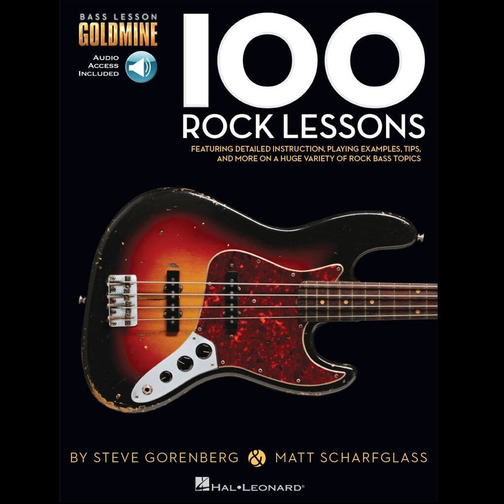 Bass Lesson Goldmine 100 Rock Lessons - Bass Tutor Books available at Foulds Guitars Derby
