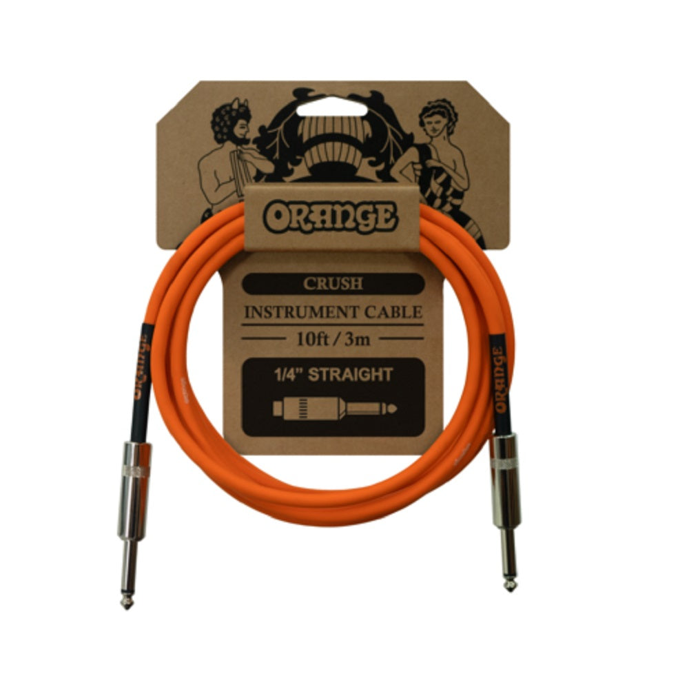 Orange Crush 10ft Cable Straight - Straight available at Foulds Guitars Derby