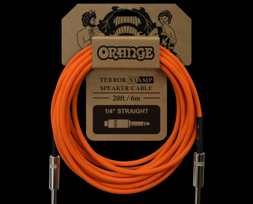 Orange Crush 20ft Cable Straight - Straight available at Foulds Guitars Derby