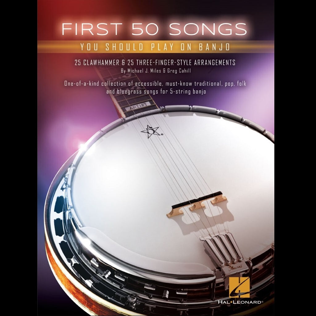First 50 Songs for Banjo - Banjo Books available at Foulds Guitars Derby