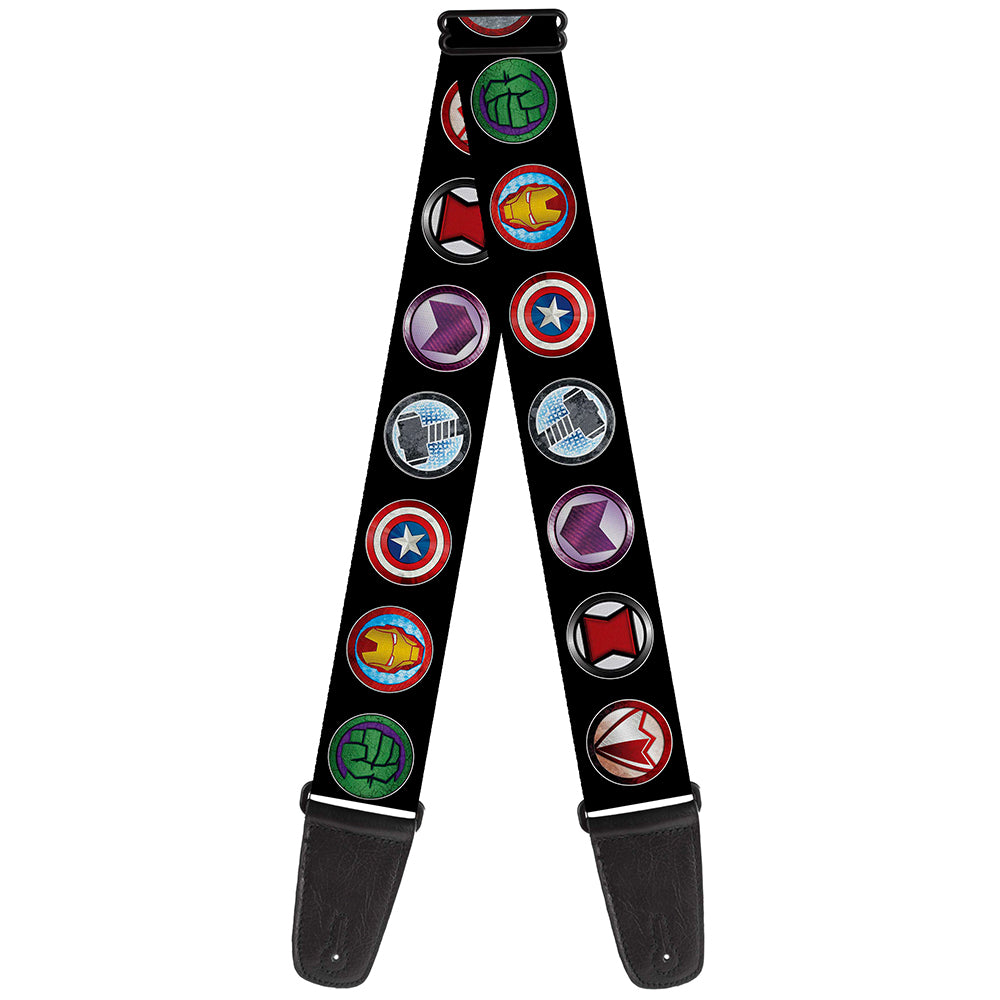 Buckle-Down Avengers Logos Strap - Straps available at Foulds Guitars Derby