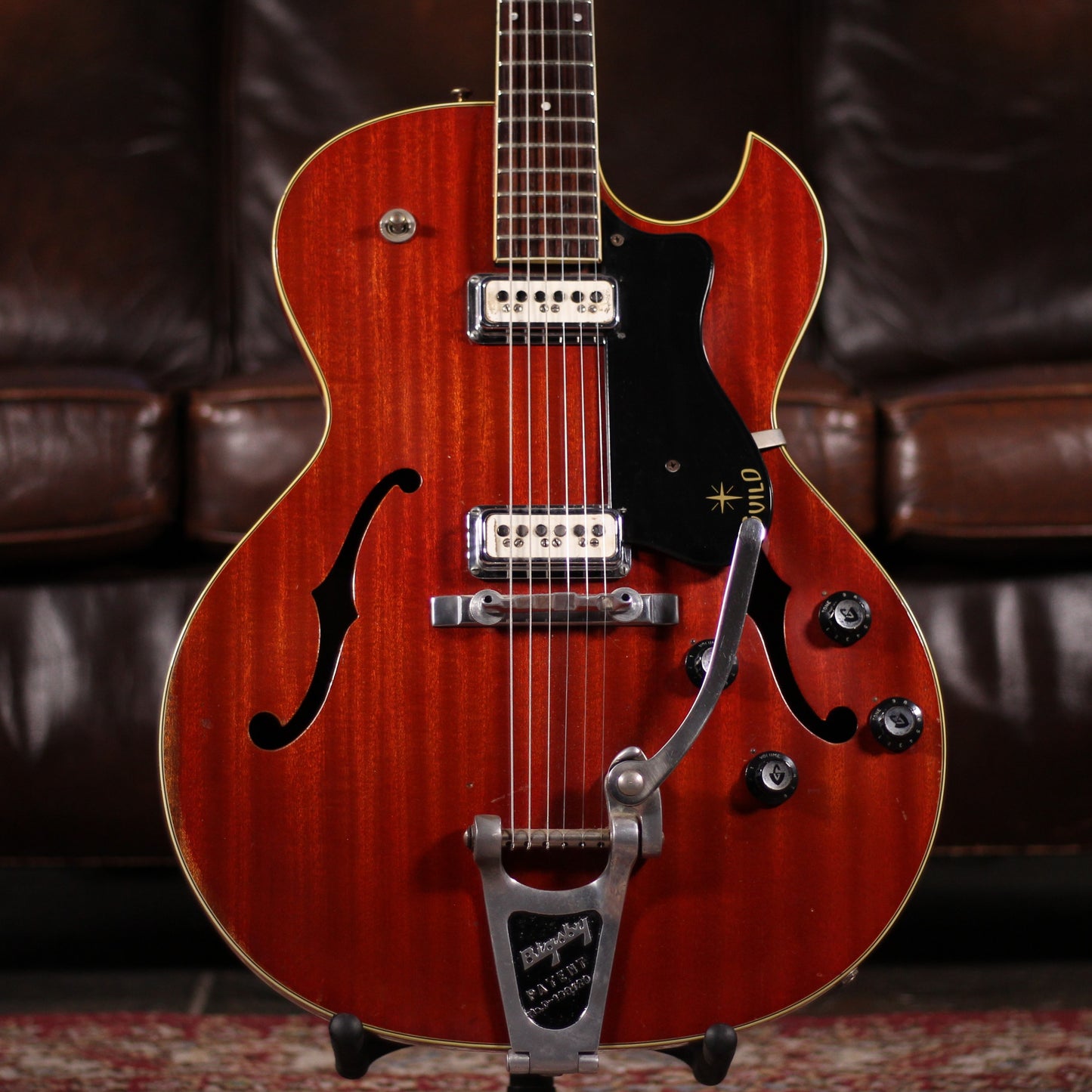 Vintage - 1963 Guild Starfire II Cherry Red - Vintage Guitars available at Foulds Guitars Derby
