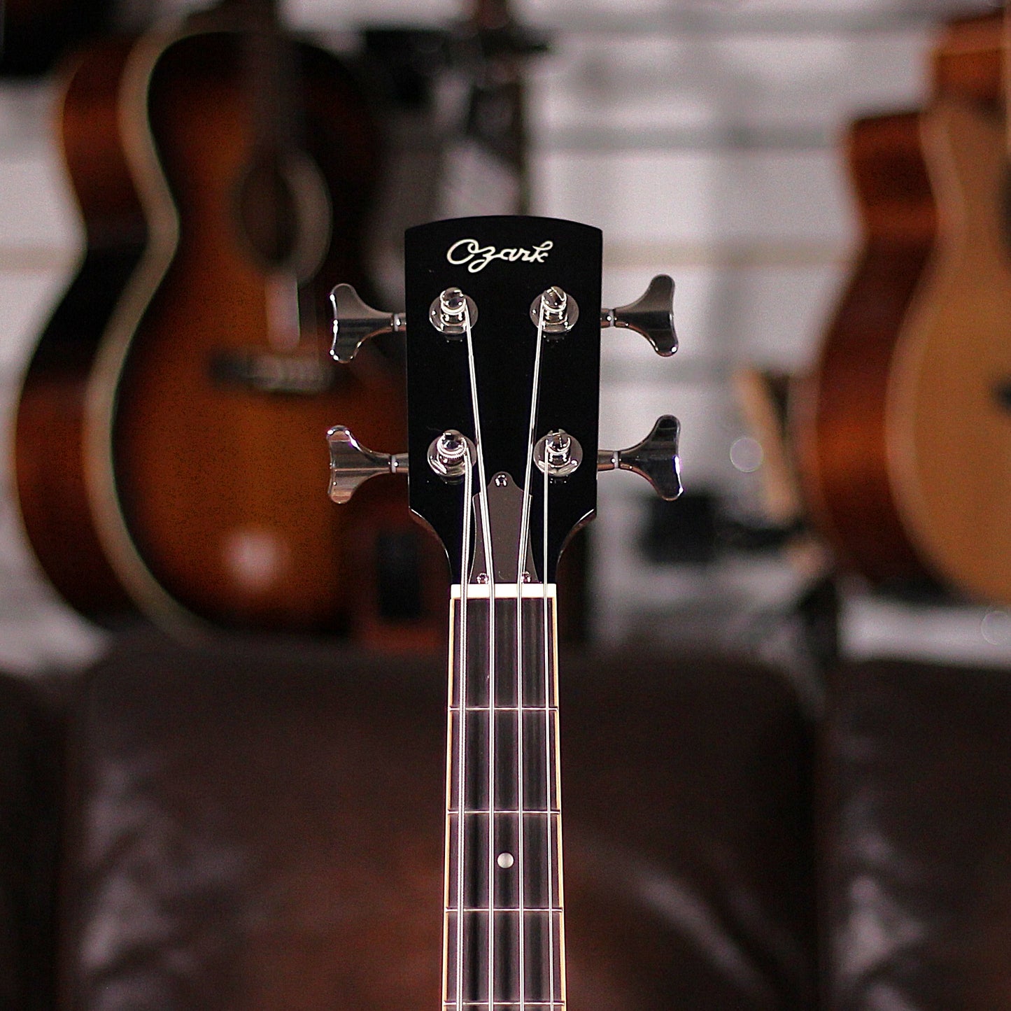 Ozark Resonator Bass Nickel Plate with Pickup