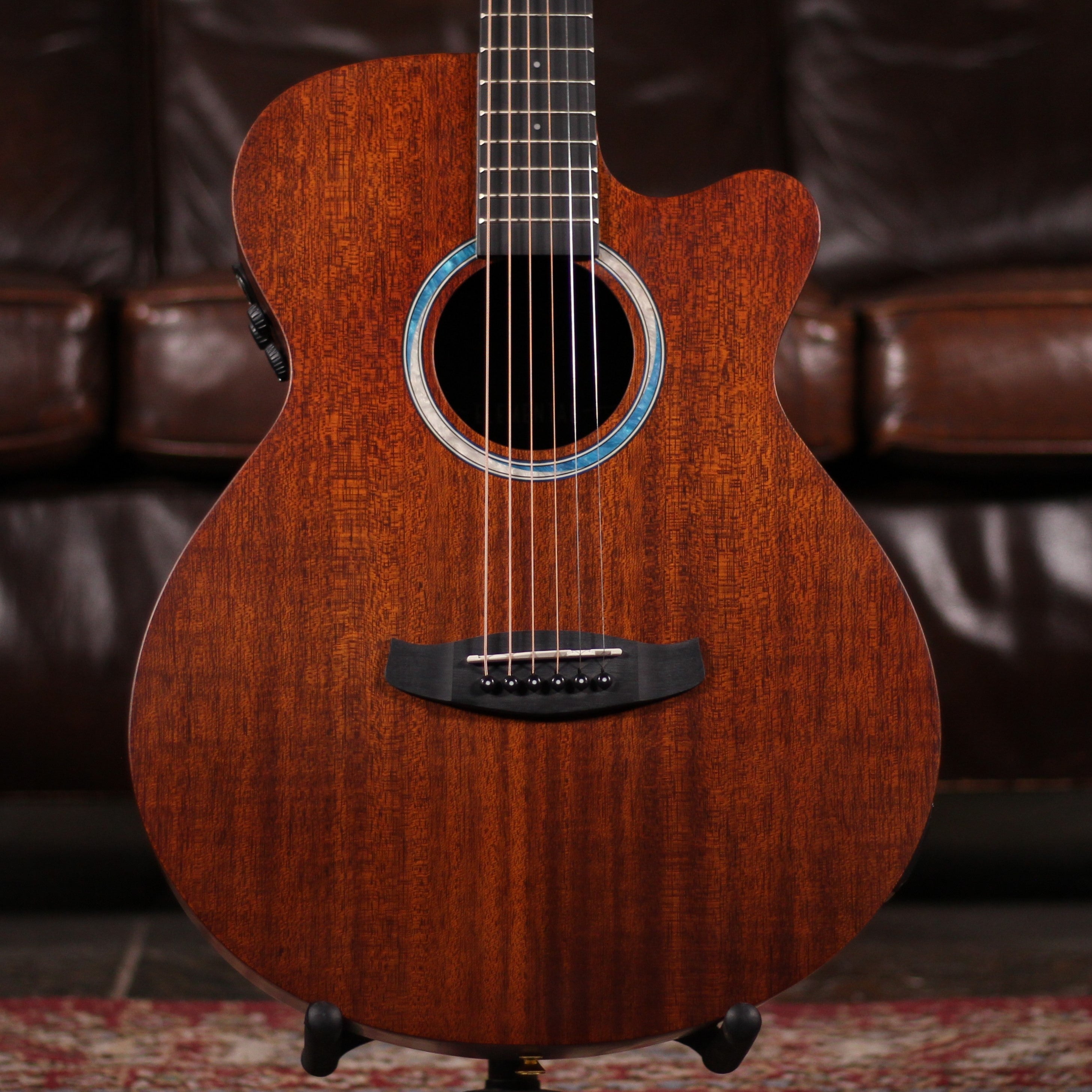Elemental Series TE4CEBL Super Folk Electro Acoustic Guitar main image 1