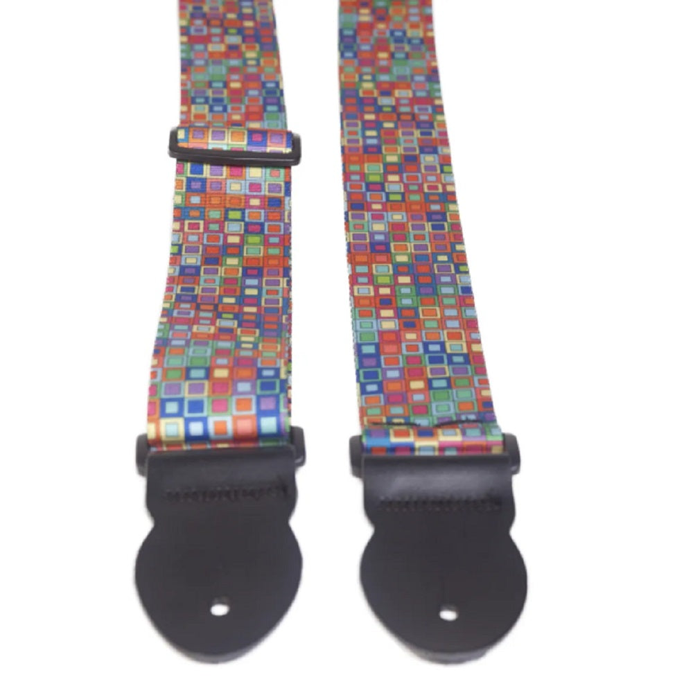 Leathergraft Squares Strap - Straps available at Foulds Guitars Derby