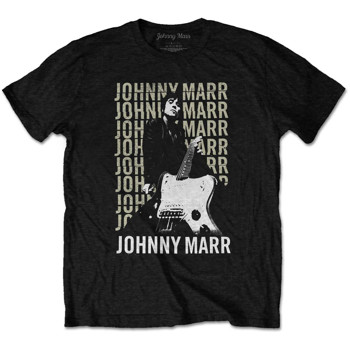 Johnny Marr Guitar Photo T-Shirt - T Shirts available at Foulds Guitars Derby