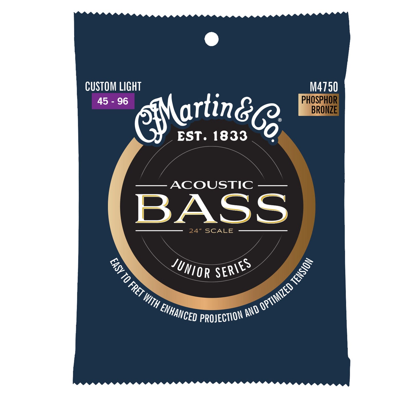 Martin Acoustic Bass Junior Strings M4750 - Acoustic Bass Strings available at Foulds Guitars Derby