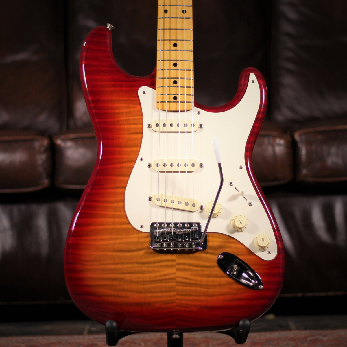 USED - Fender Foto Flame Strat - Used Guitars available at Foulds Guitars Derby