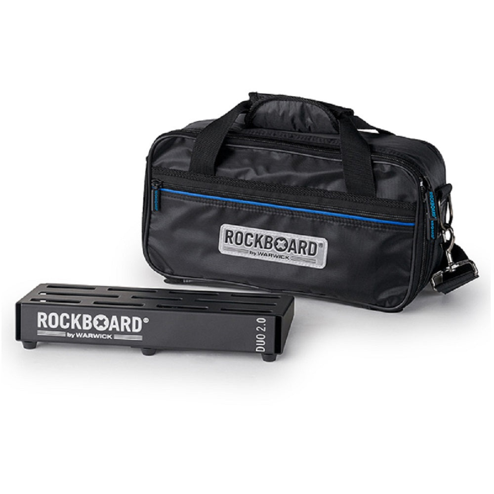 Rockboard DUO 2.0 with Gig Bag - Pedal Boards available at Foulds Guitars Derby