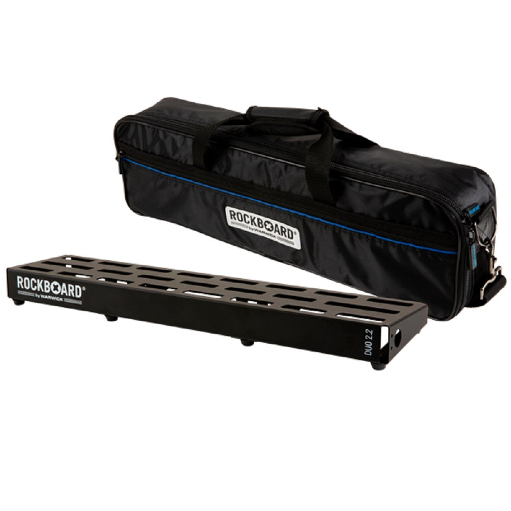Rockboard DUO 2.2 with Gig Bag - Pedal Boards available at Foulds Guitars Derby