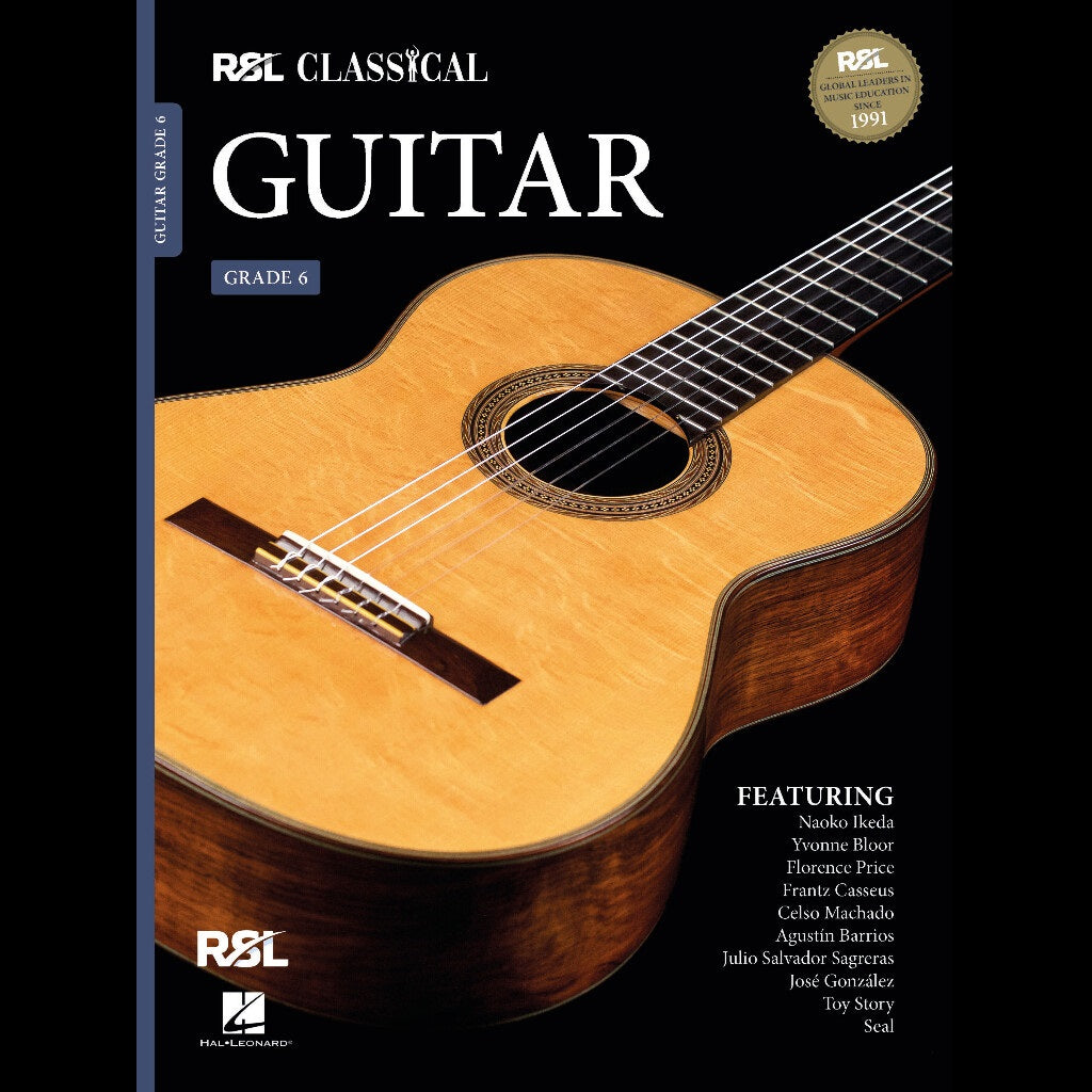RSL Classical Guitar Grade 6 - Guitar Exam Books available at Foulds Guitars Derby