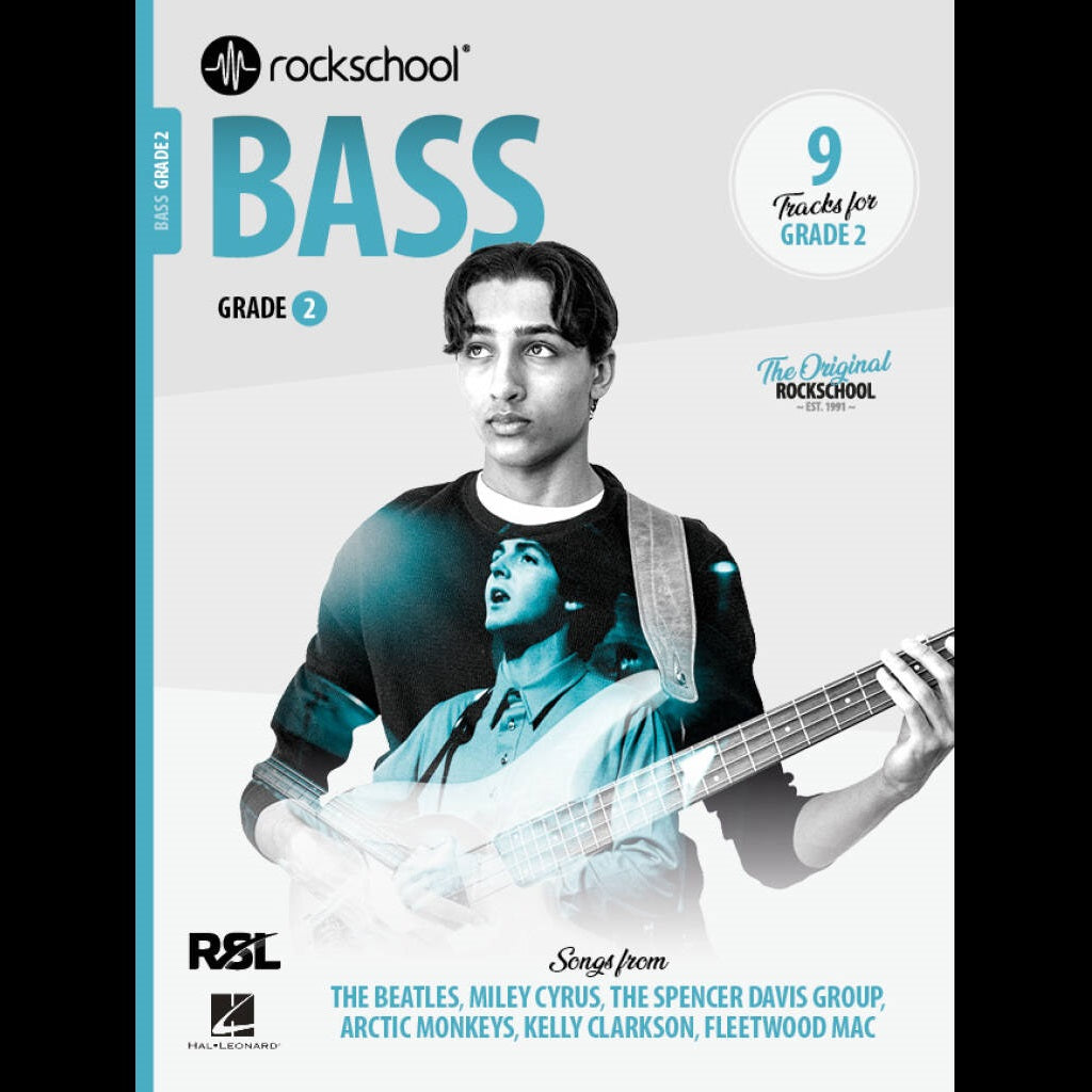 Rockschool Bass Grade 2 (2024) - Bass Exam Books available at Foulds Guitars Derby