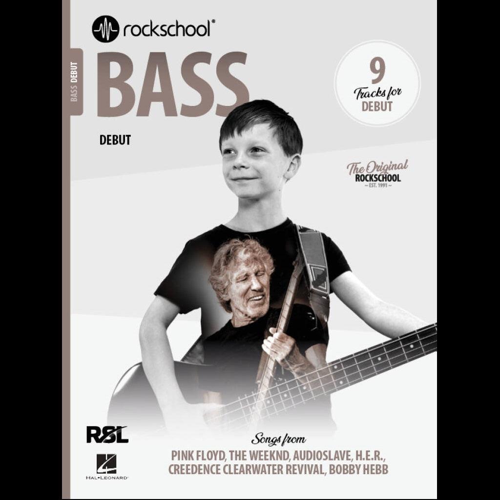 Rockschool Bass Debut (2024) - Bass Exam Books available at Foulds Guitars Derby