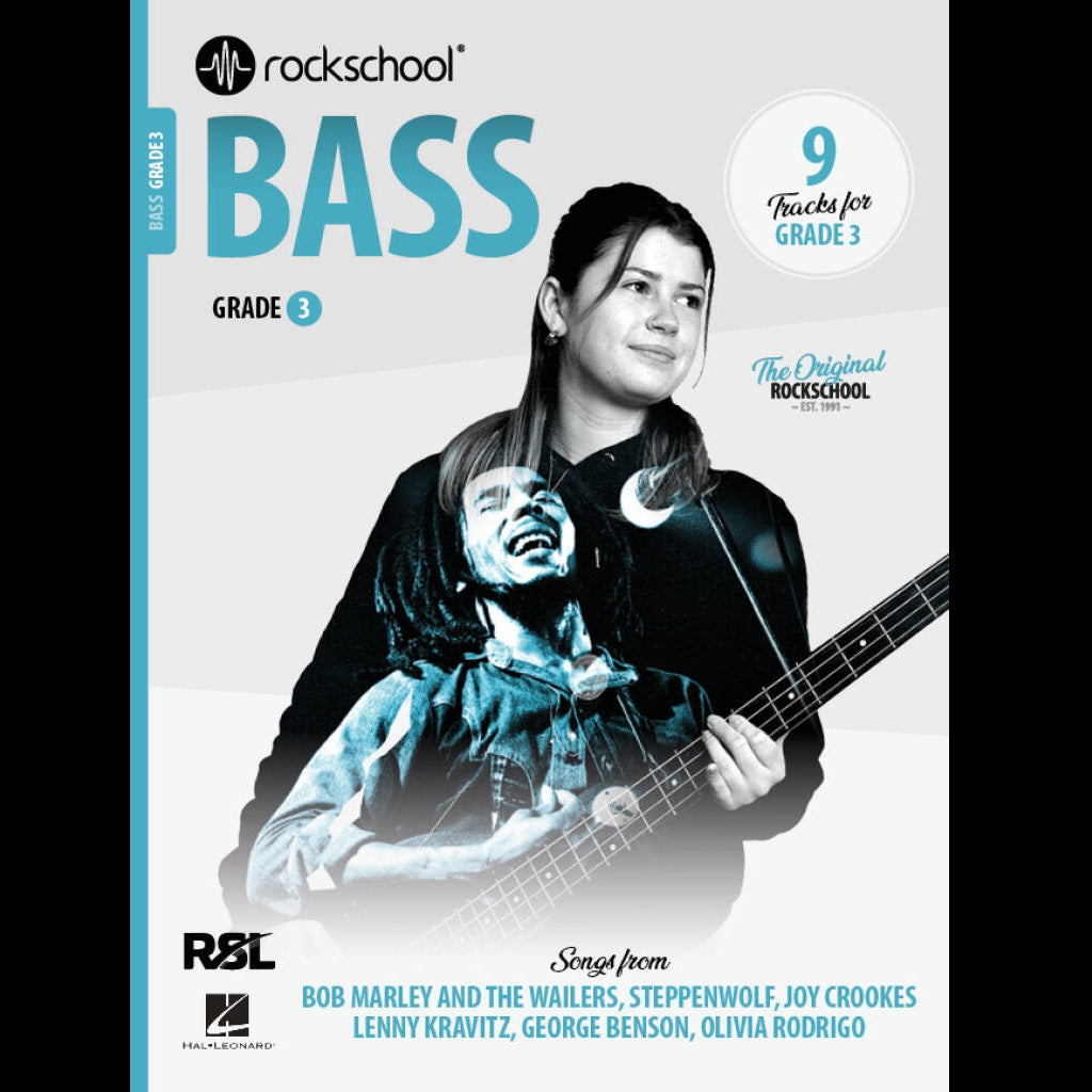 Rockschool Bass Grade 3 (2024) - Bass Exam Books available at Foulds Guitars Derby