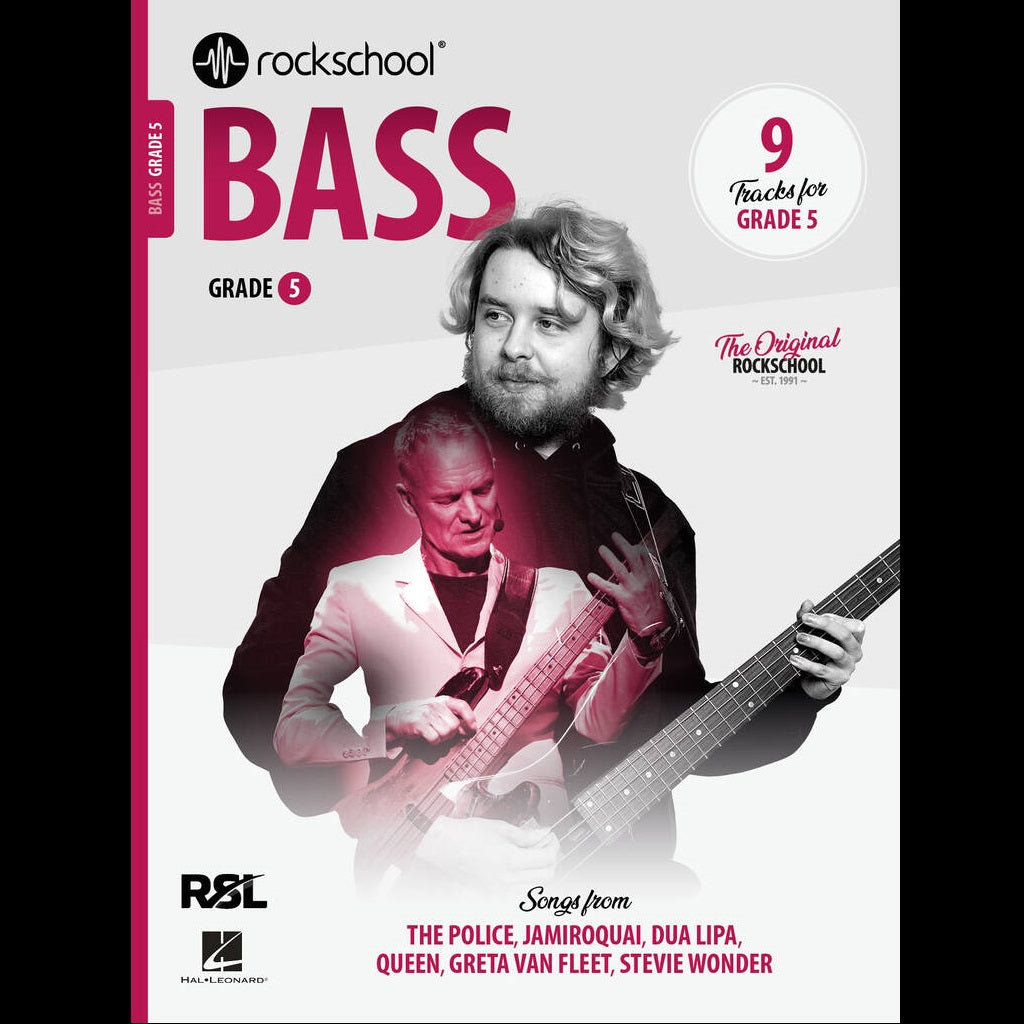 Rockschool Bass Grade 5 (2024) - Bass Exam Books available at Foulds Guitars Derby