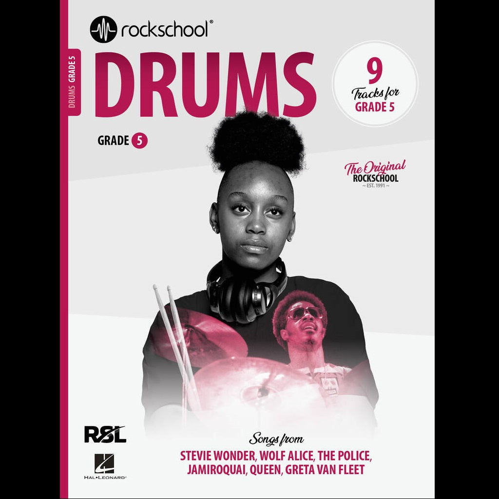 Rockschool Drums Grade 5 (2024) - Drum Exam Music available at Foulds Guitars Derby