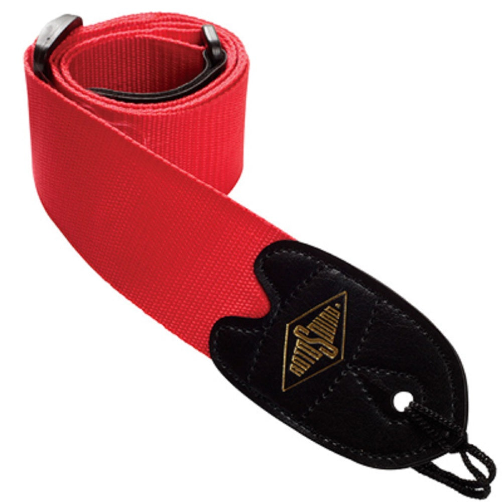 Rotosound Webbing Strap Red - Straps available at Foulds Guitars Derby