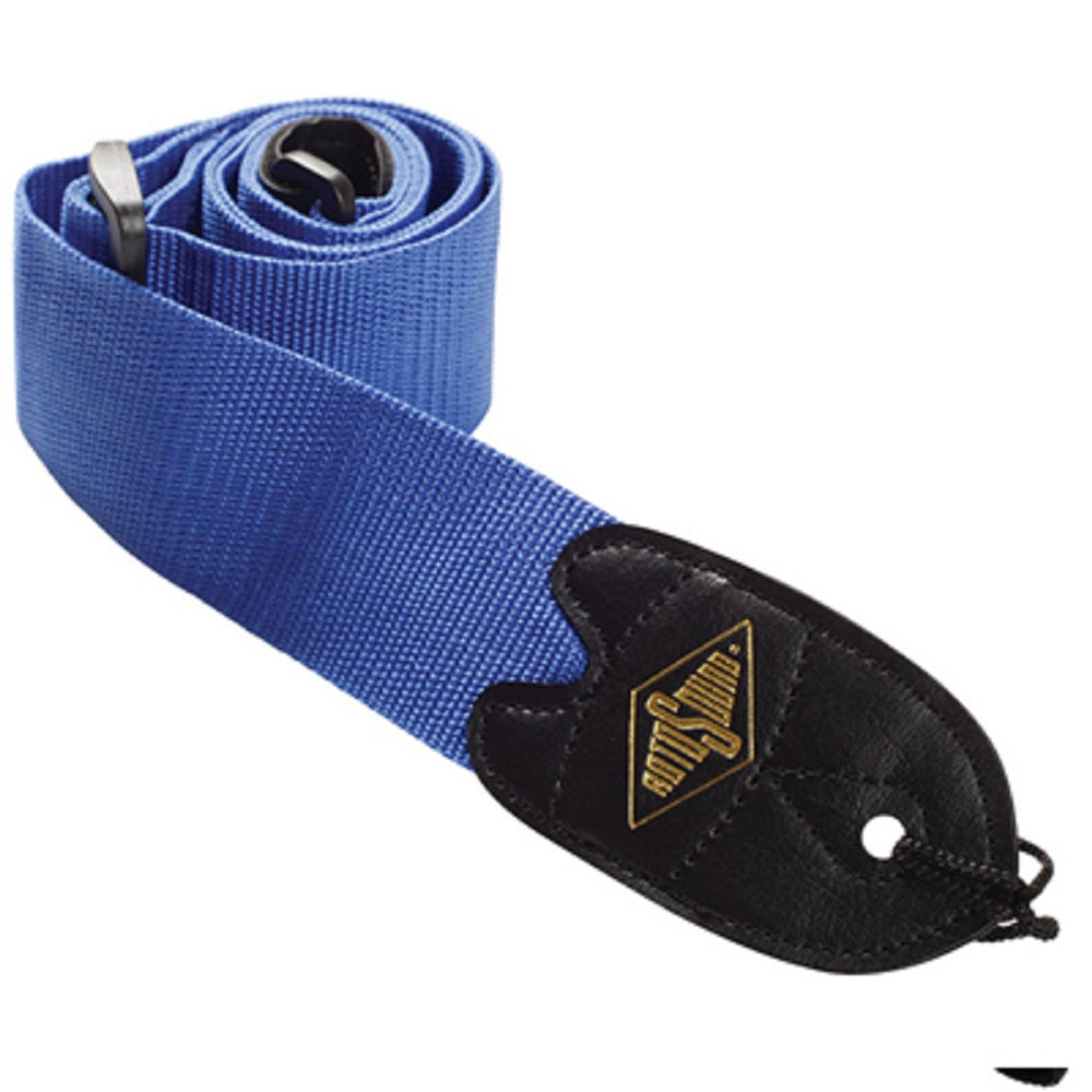 Rotosound Webbing Strap Blue - Straps available at Foulds Guitars Derby