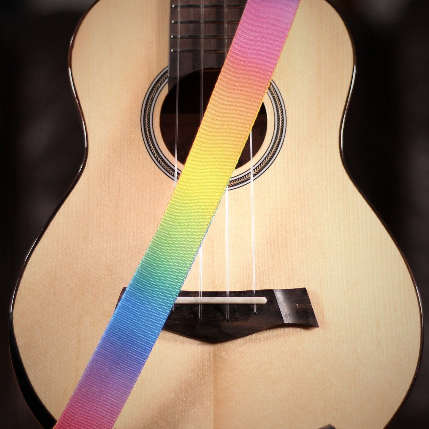 Leathergraft Uke Strap Sherbet - Straps available at Foulds Guitars Derby