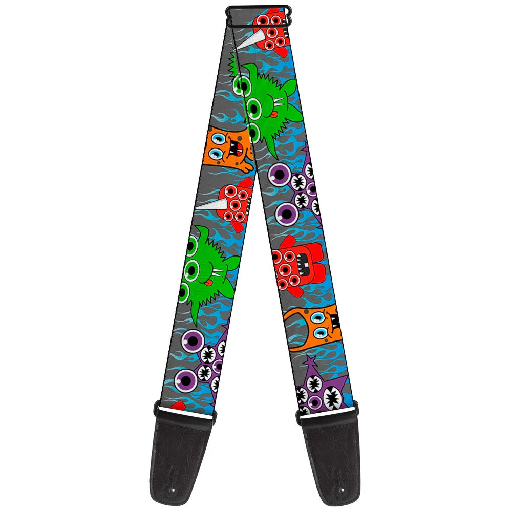 Buckle-Down Cute Monsters Strap - Straps available at Foulds Guitars Derby