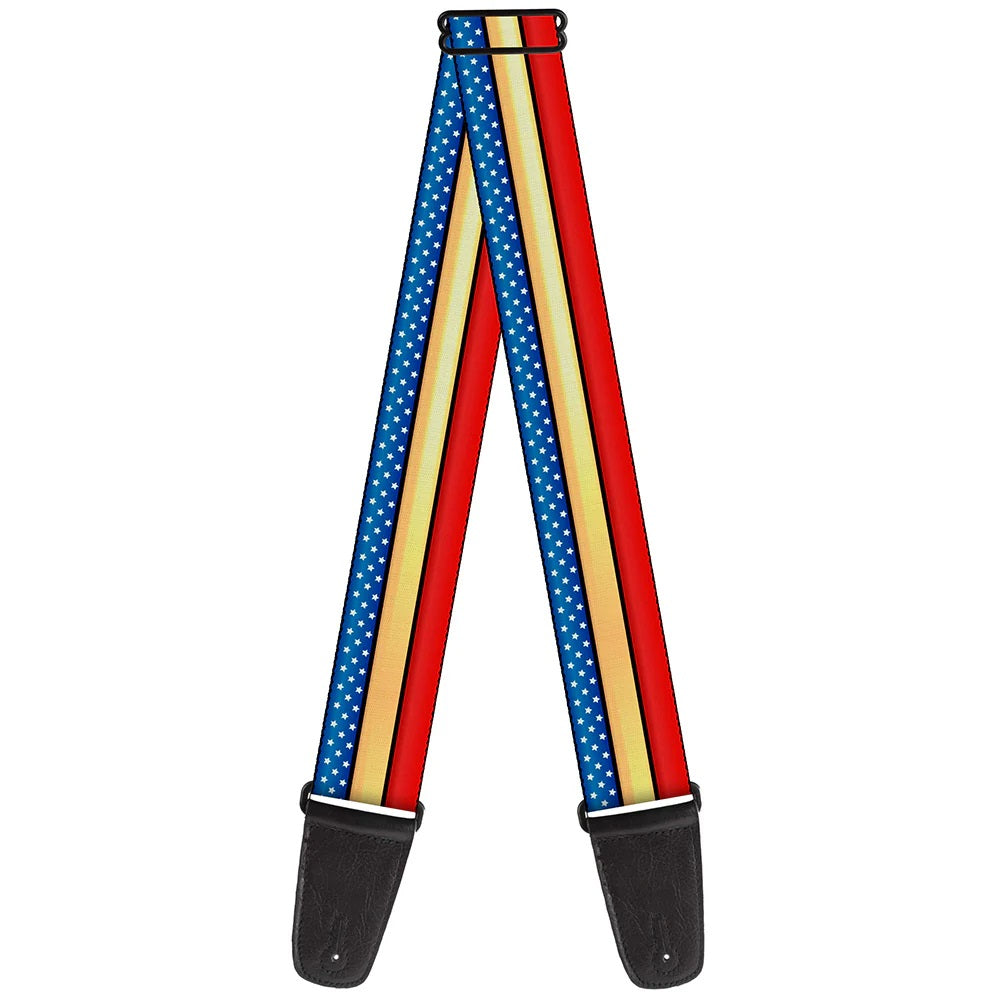 Buckle-Down Wonder Woman Stripes Strap - Straps available at Foulds Guitars Derby