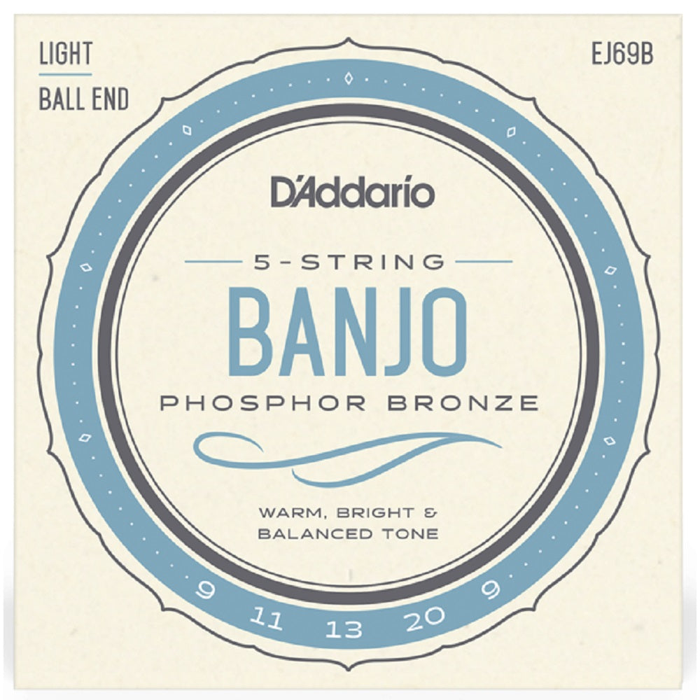 D'Addario EJ69B G Banjo 9-20 Ball End - Folk Strings available at Foulds Guitars Derby