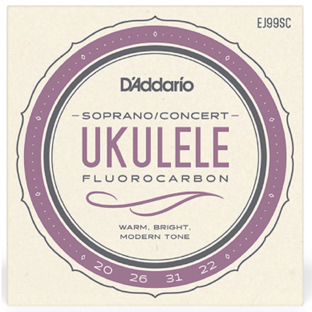 D'Addario EJ99SC Soprano/Concert Ukulele - Ukulele Strings available at Foulds Guitars Derby