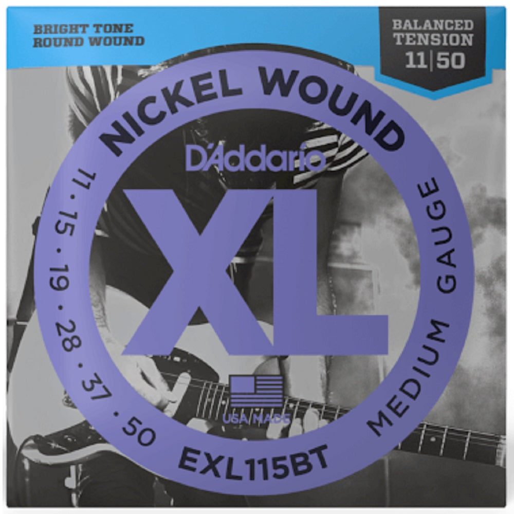 D'Addario EXL115BT 11-50 Balanced Tension - Electric Guitar Strings available at Foulds Guitars Derby