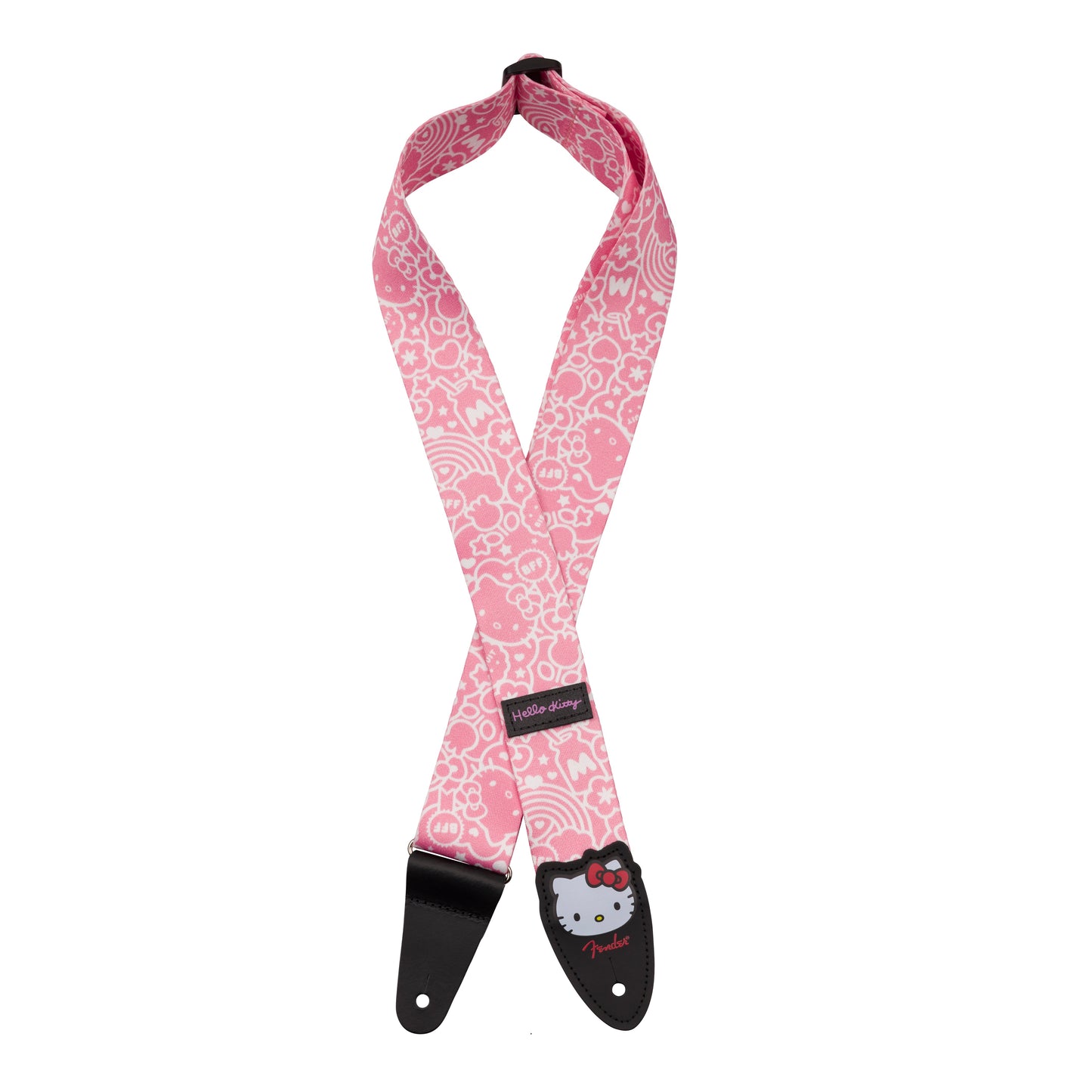 Fender x Hello Kitty 2" Poly Strap Pink - Straps available at Foulds Guitars Derby