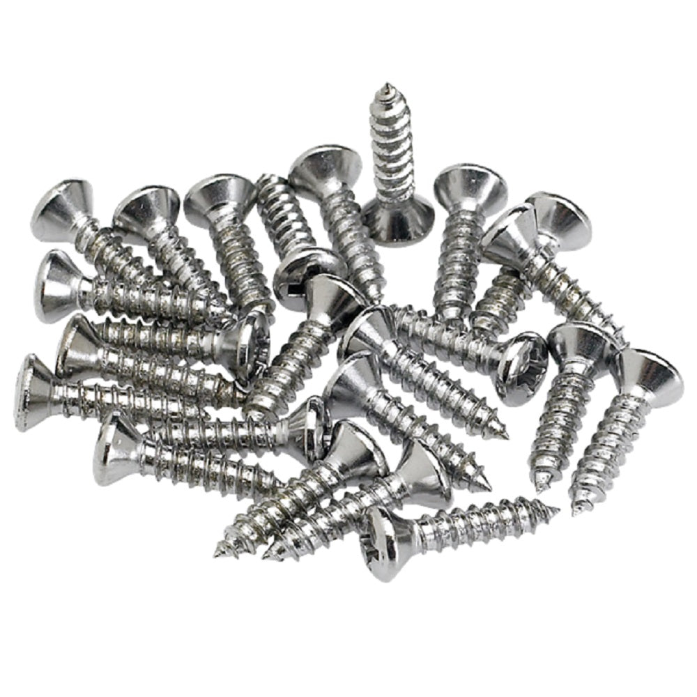 Fender Screws Scratchplate / Pickguard (24) - Screws available at Foulds Guitars Derby