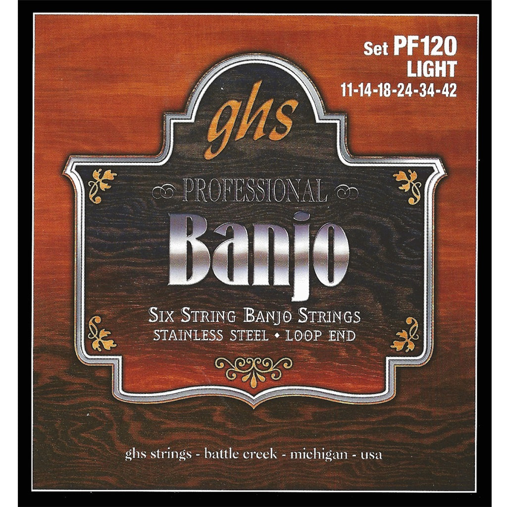 GHS 6-string Banjo 11 - 42 - Folk Strings available at Foulds Guitars Derby