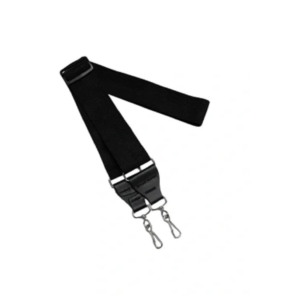 Leathergraft Banjo Black Web - Banjo Straps available at Foulds Guitars Derby