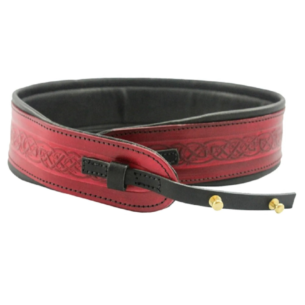 Leathergraft Banjo Cradle Red - Banjo Straps available at Foulds Guitars Derby