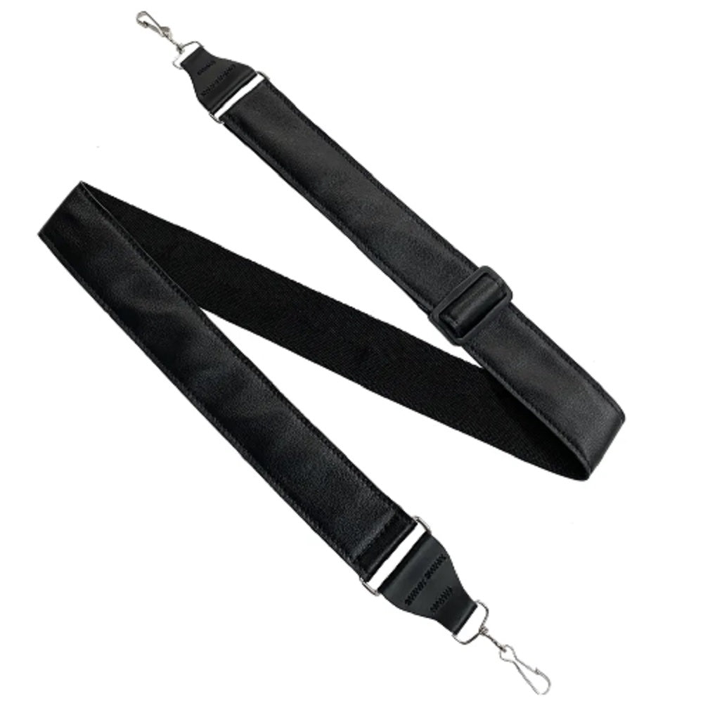 Leathergraft Banjo DLX Black - Banjo Straps available at Foulds Guitars Derby