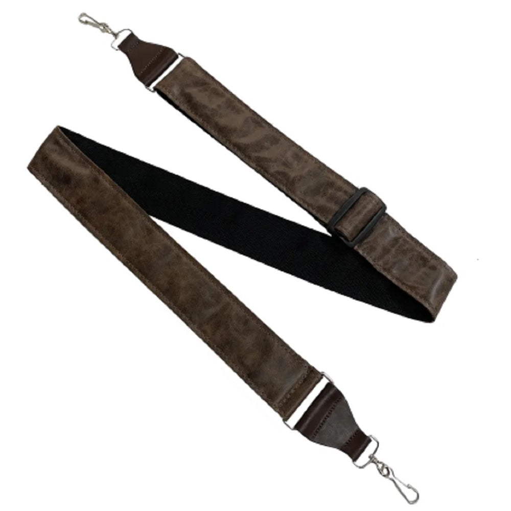 Leathergraft Banjo DLX Brown - Banjo Straps available at Foulds Guitars Derby