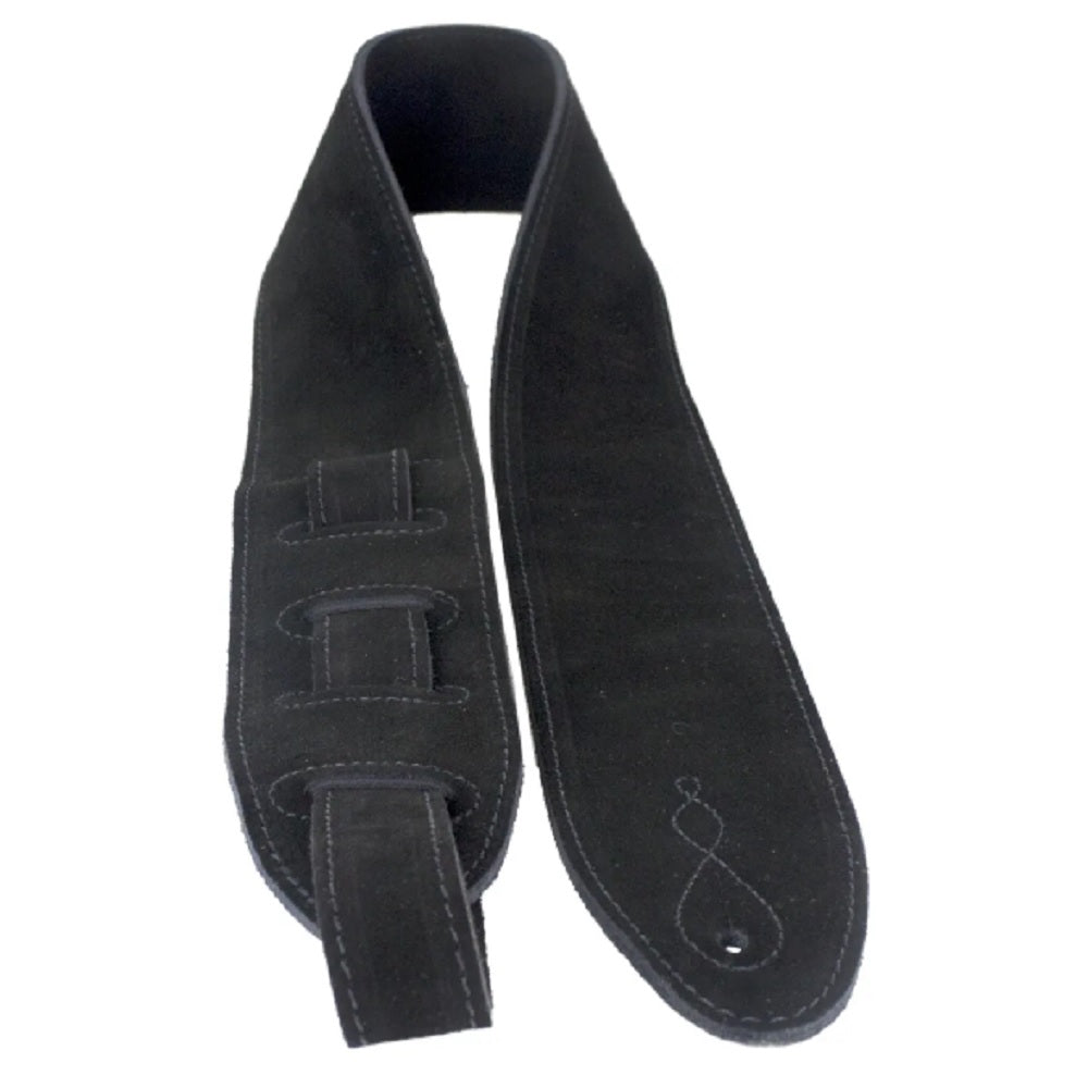 Leathergraft Comfy Black Strap - Straps available at Foulds Guitars Derby