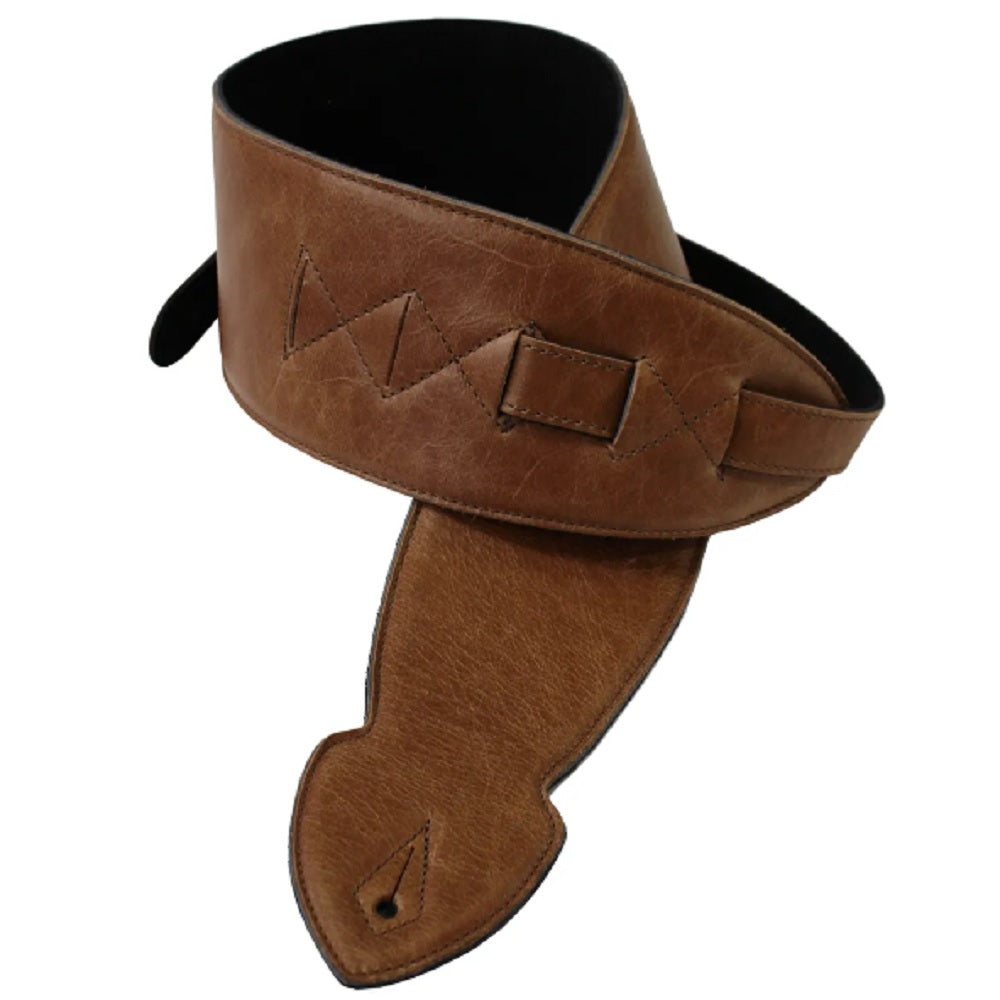 Leathergraft Softy Honey 2.5 Strap - Straps available at Foulds Guitars Derby