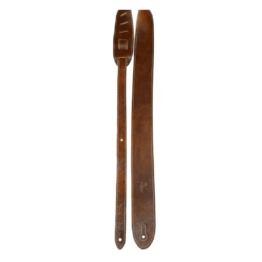 Roksak 2" Chestnut Italian Leather Strap - Straps available at Foulds Guitars Derby