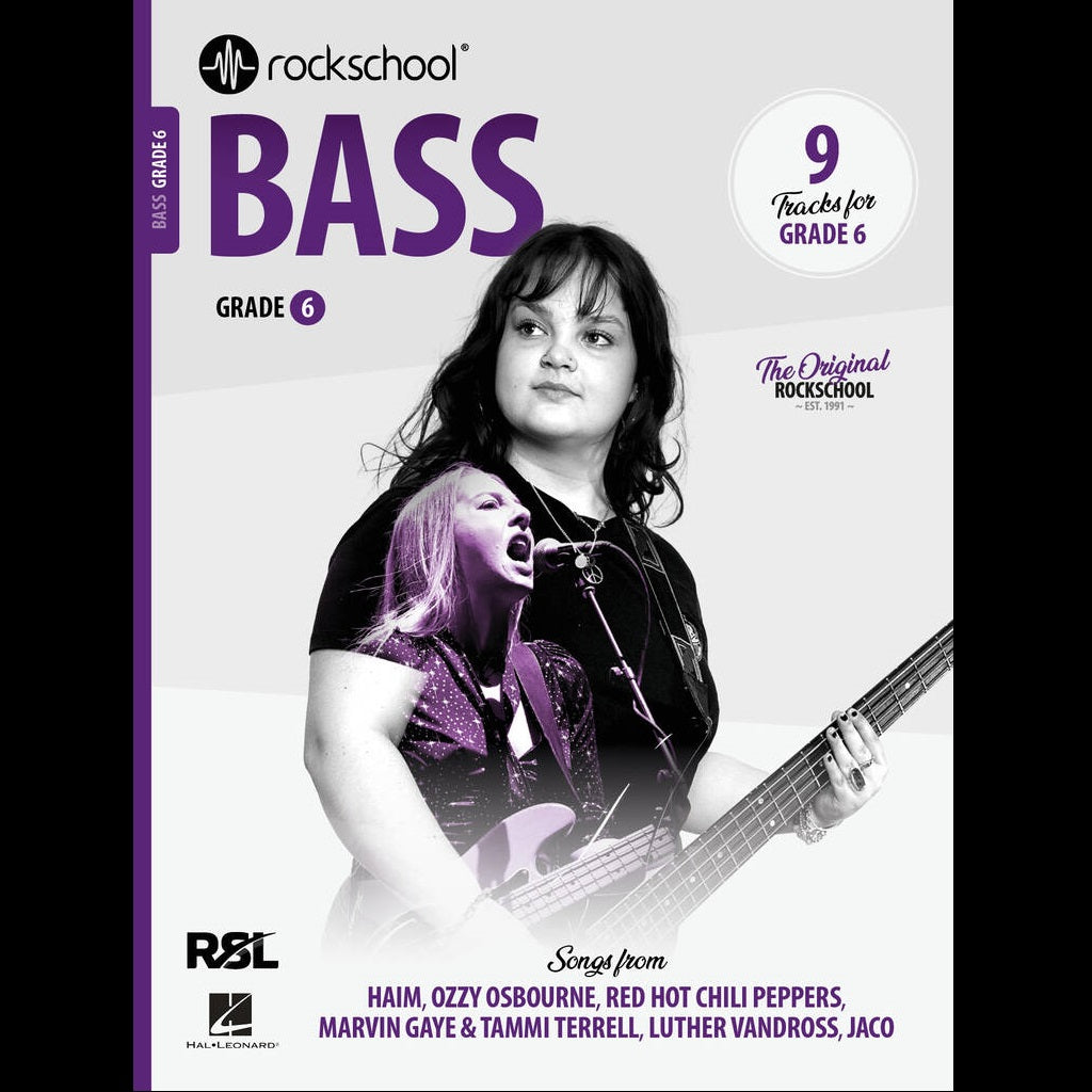 Rockschool Bass Grade 6 (2024) - Bass Exam Books available at Foulds Guitars Derby