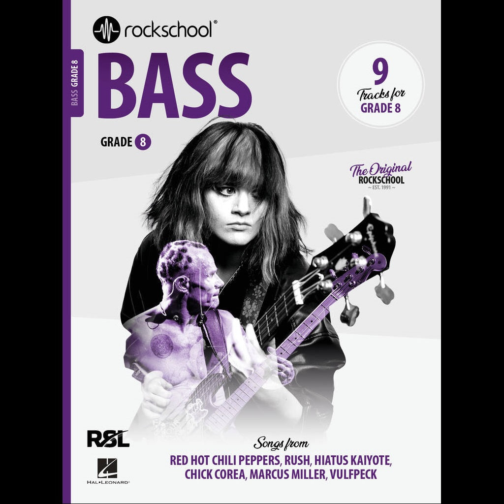 Rockschool Bass Grade 8 (2024) - Bass Exam Books available at Foulds Guitars Derby